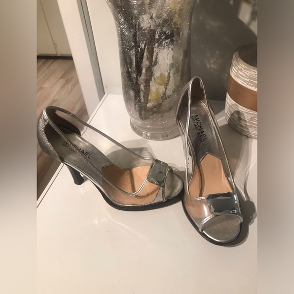 Michael Kors silver and transparent high heels - Picture 2 of 8